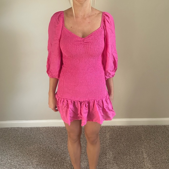 BRAND NEW NEVER WORN Hot Pink Vici dress - XS - Picture 2 of 5